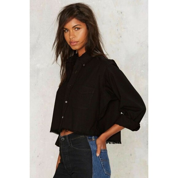 After Party by Nasty Gal Mystic Lady Button-Down Shirt Size S/M - Picture 6 of 12